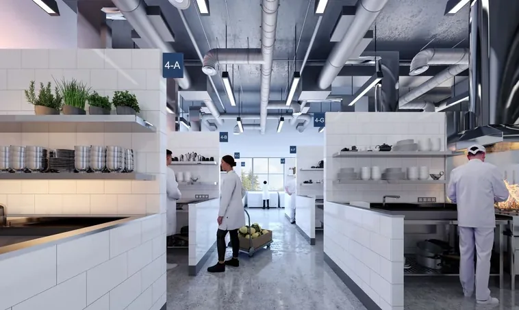 Adjoining dual-key unit perspective at Smart Food @ Mandai